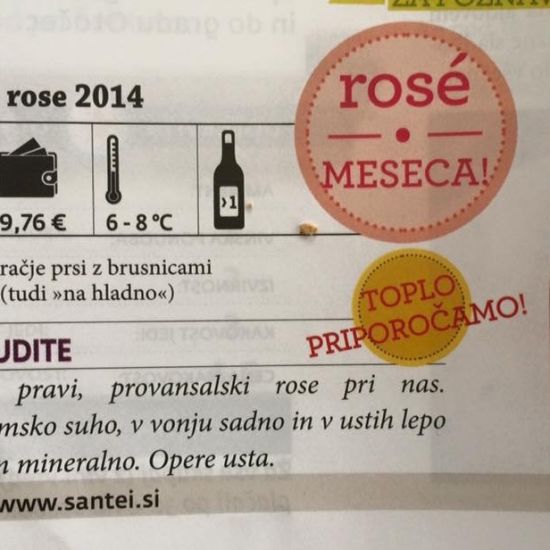 Rose 2014 revija Vino