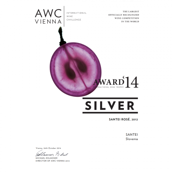 silver medal Santei Rose 2012 AUC Vienna